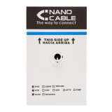 CABO NANOCABLE RJ45 CAT6 UTP AWG24 EXT.RÍG PRETO 305M (met.)