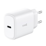 Carregador (PD) USB-C COOL (25 W) Branco+Cabo Lightning