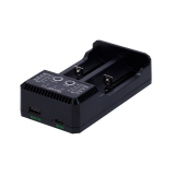Carregador universal p/pilhas Li-Ion, Ni-Mh, Ni-Cd