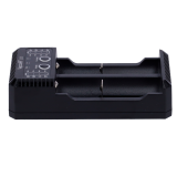 Carregador universal p/pilhas Li-Ion, Ni-Mh, Ni-Cd