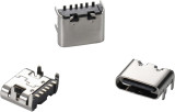 Conector USB-3.1 USB-C fêmea de 6 pinos p/carregamento