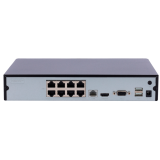 Gravador NVR p/IP 8 CH video PoE 75 W/Resolução máxima 4 Mpx