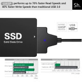 Cabo/Adaptador SATA 2.5 p/USB 3.0 HDD 2,5', SSD 2,5'