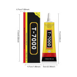 Cola T-7000 preta (frasco de 15 ml)