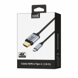 Cabo HDMI p/Tipo-C Audio-Vídeo Univ.(1,8 m) Ultra 4K COOL