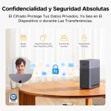 NASync UGREEN DH2300 NAS de mesa de 2 bahias, 4 GB de RAM